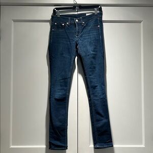 rag & bone Women's Skinny Jeans - Dark Blue size 26